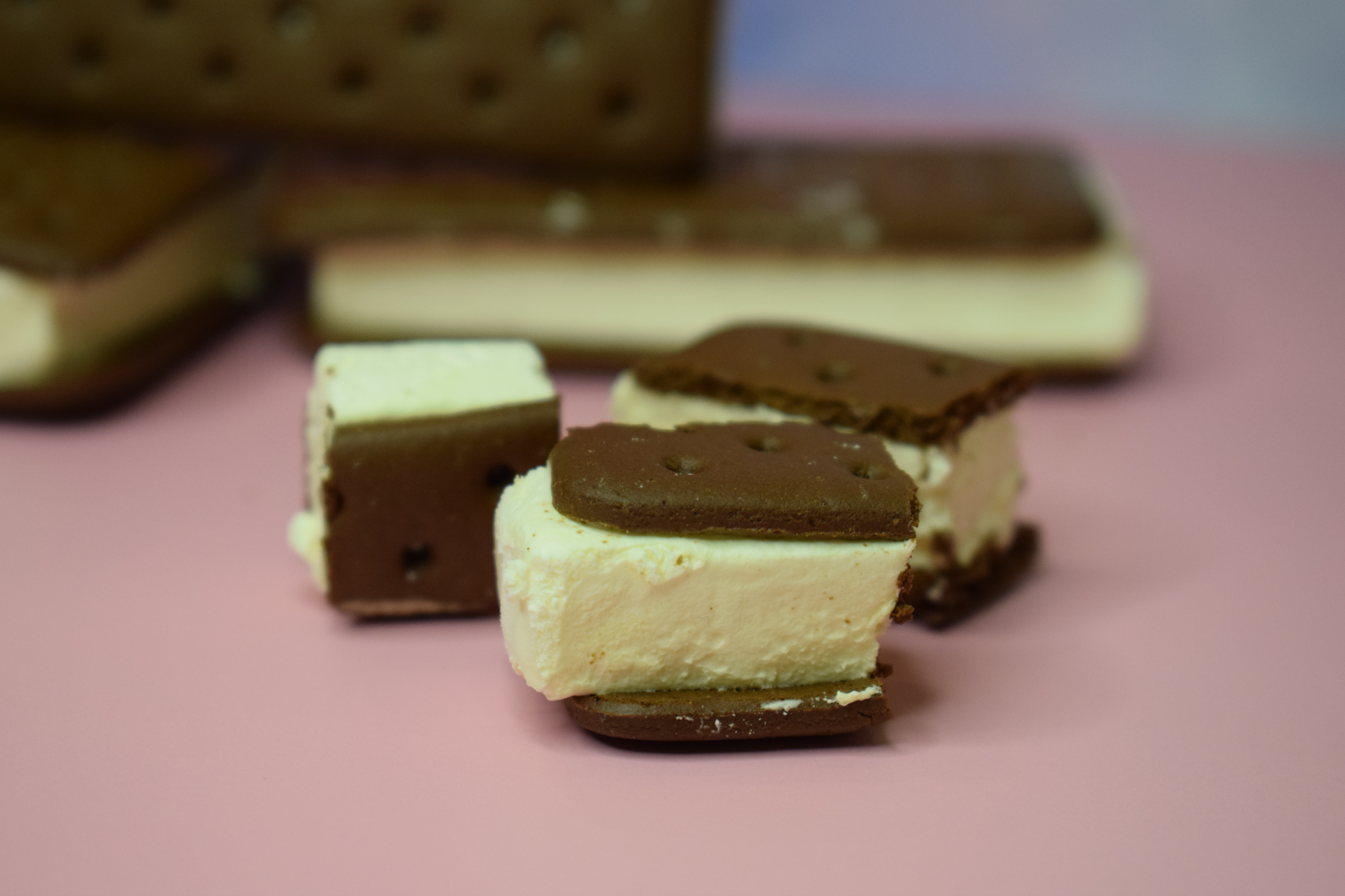 Freeze dried sandwich ice cream bites 