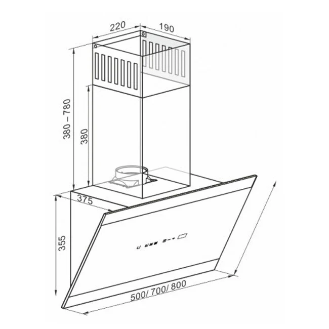 Hotte Avantgarde Pro 80cm