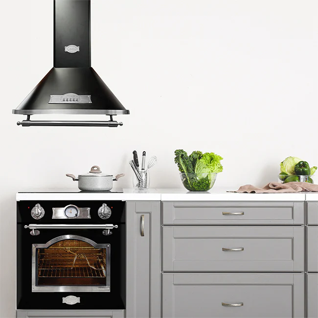 Hotte de cuisine Empire 60cm (argent noir)