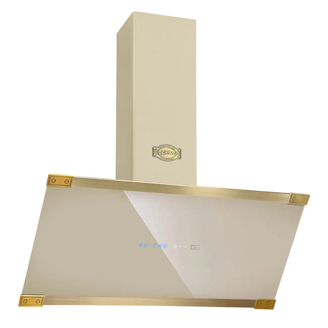 Hotte cheminée Art Déco 90cm (ivoire)