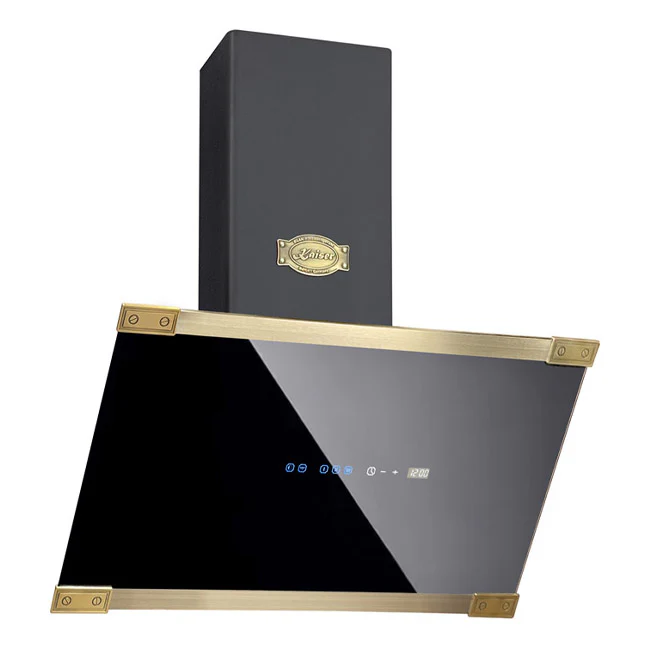 Hotte cheminée Art Déco 60cm (noir)