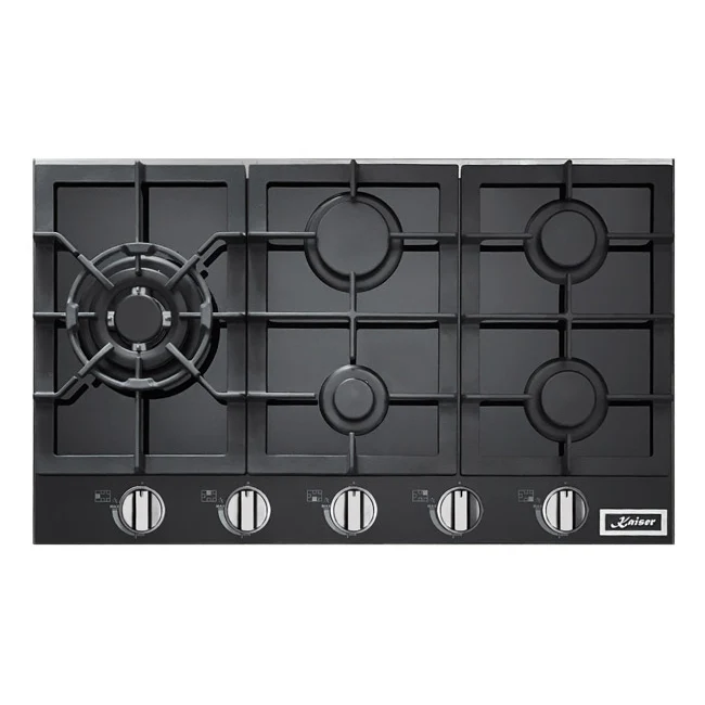 Table de cuisson à gaz Avantgarde Pro 86 cm (noir)