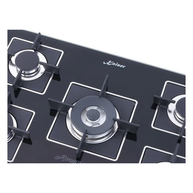 Table de cuisson à gaz Avantgarde Pro 77 cm (noir)