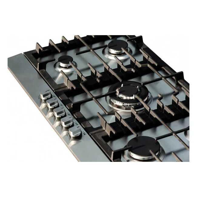 Table de cuisson à gaz Grand Chef 86 cm (acier inoxydable)