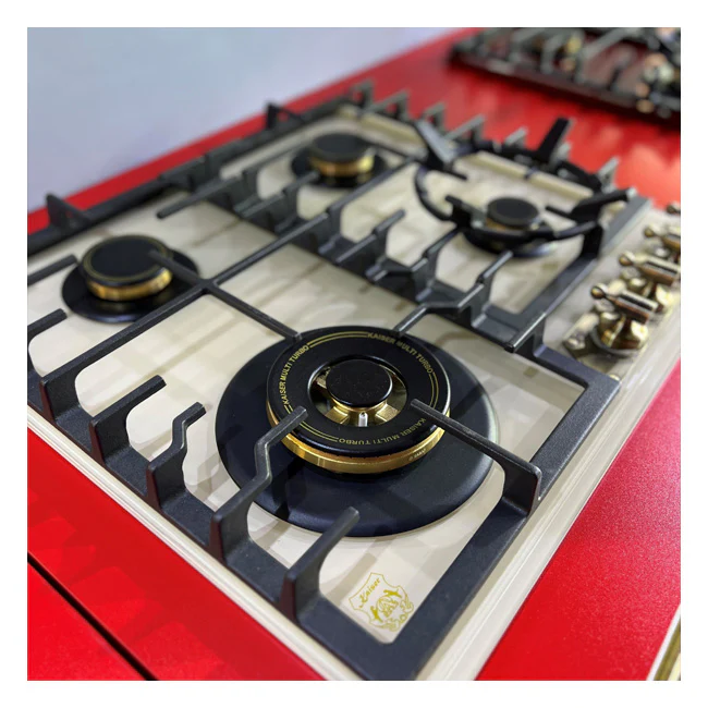 Table de cuisson à gaz Empire 60 cm Turbo (Ivoire)