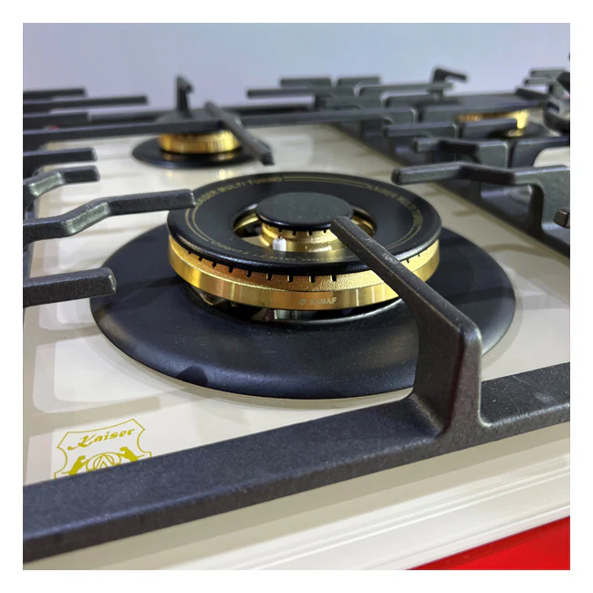 Table de cuisson à gaz Empire 60 cm Turbo (Ivoire)