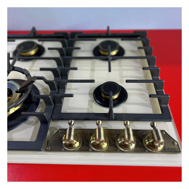 Table de cuisson à gaz Empire 60 cm Turbo (Ivoire)