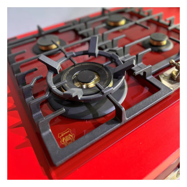 Table de cuisson à gaz Empire 60 cm Turbo (Rouge Bordeaux)
