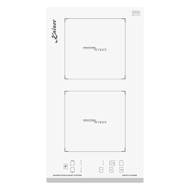 Table de cuisson à induction Domino Grand Chef 28,8 cm (blanc)