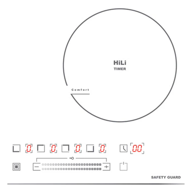 Grand Chef Plaque Céramique 59cm (Blanc)