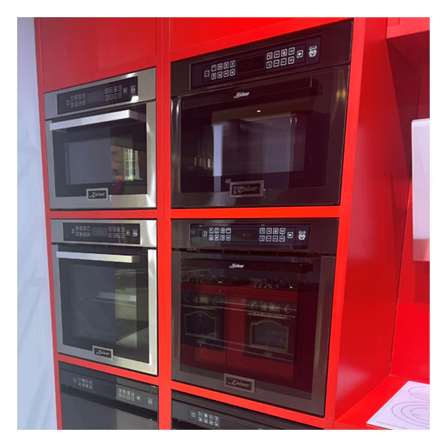 Four électrique compact Grand Chef avec fonction micro-ondes (Acier inoxydable)