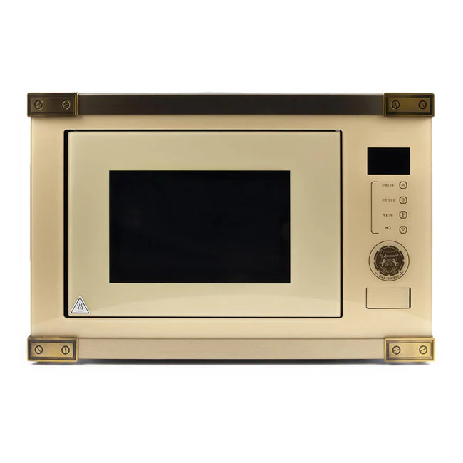 Four à micro-ondes encastrable Art Deco 900W (Ivoire)