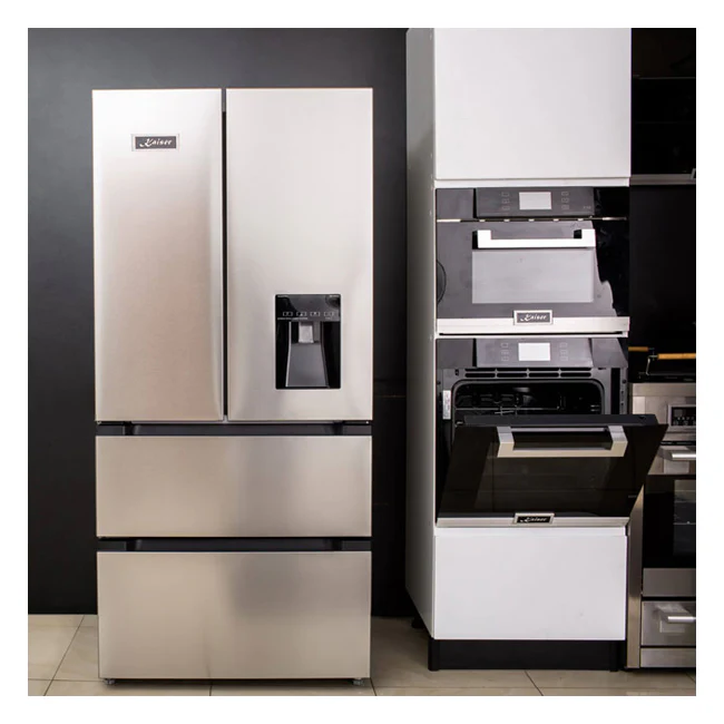 Grand Chef Réfrigérateur Congélateur à Portes Françaises (Acier Inoxydable)