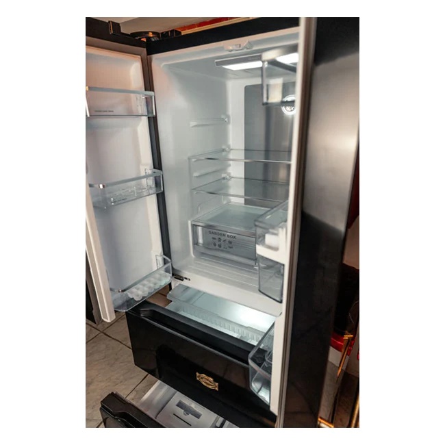 Grand Chef Réfrigérateur Congélateur Porte Française (Noir)