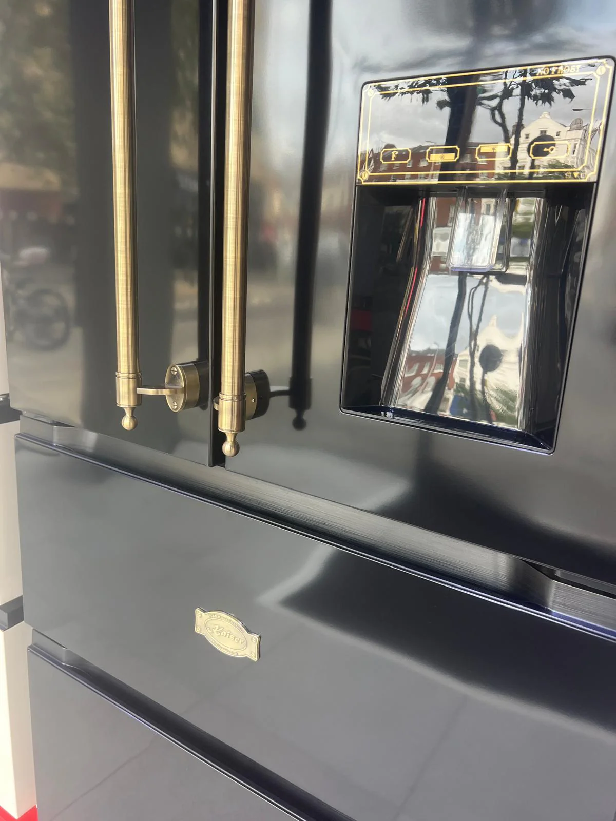 Réfrigérateur congélateur à portes françaises Empire (Noir)