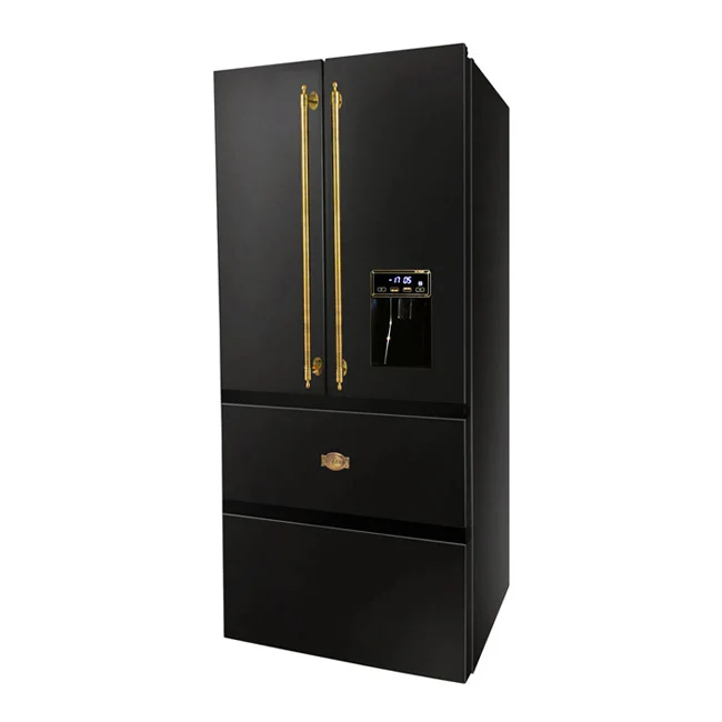 Réfrigérateur congélateur à portes françaises Empire (Noir)