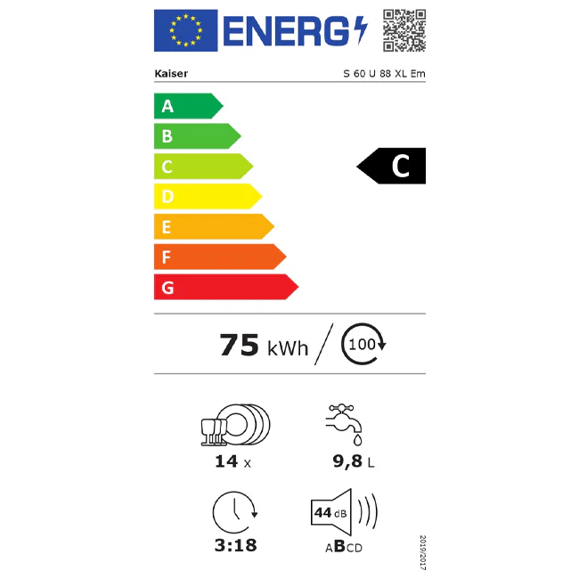 Empire Lave-vaisselle Semi-Intégré (Noir)