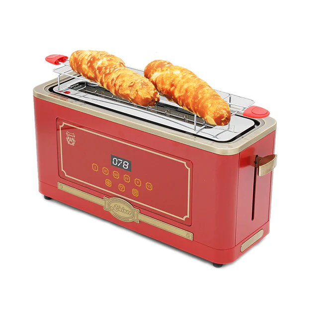 Empire Grille-pain Électrique Vintage (Rouge Bordeaux)