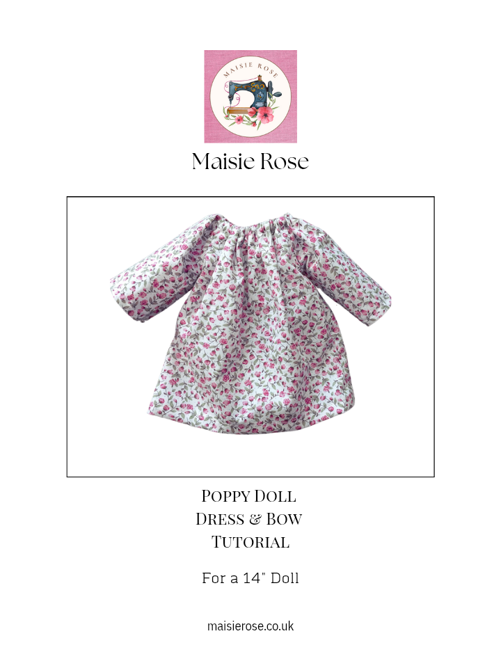 Poppy Dress Pattern & Tutorial for 14" Doll