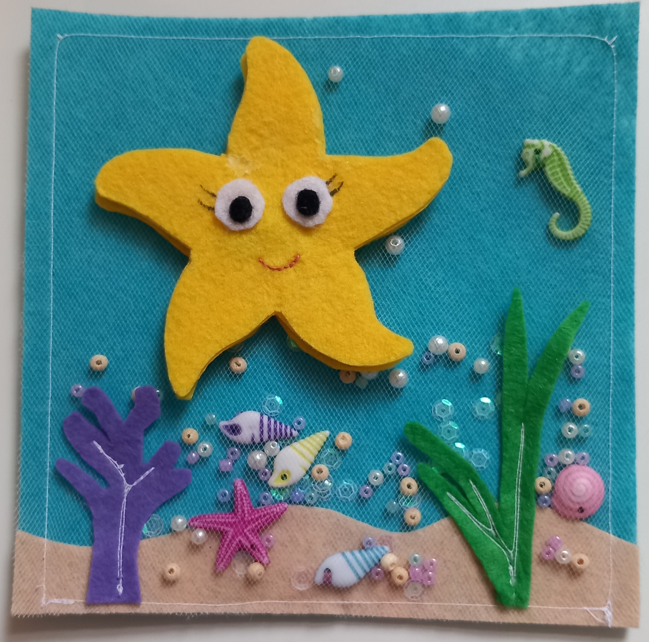 Starfish busy quiet book page 