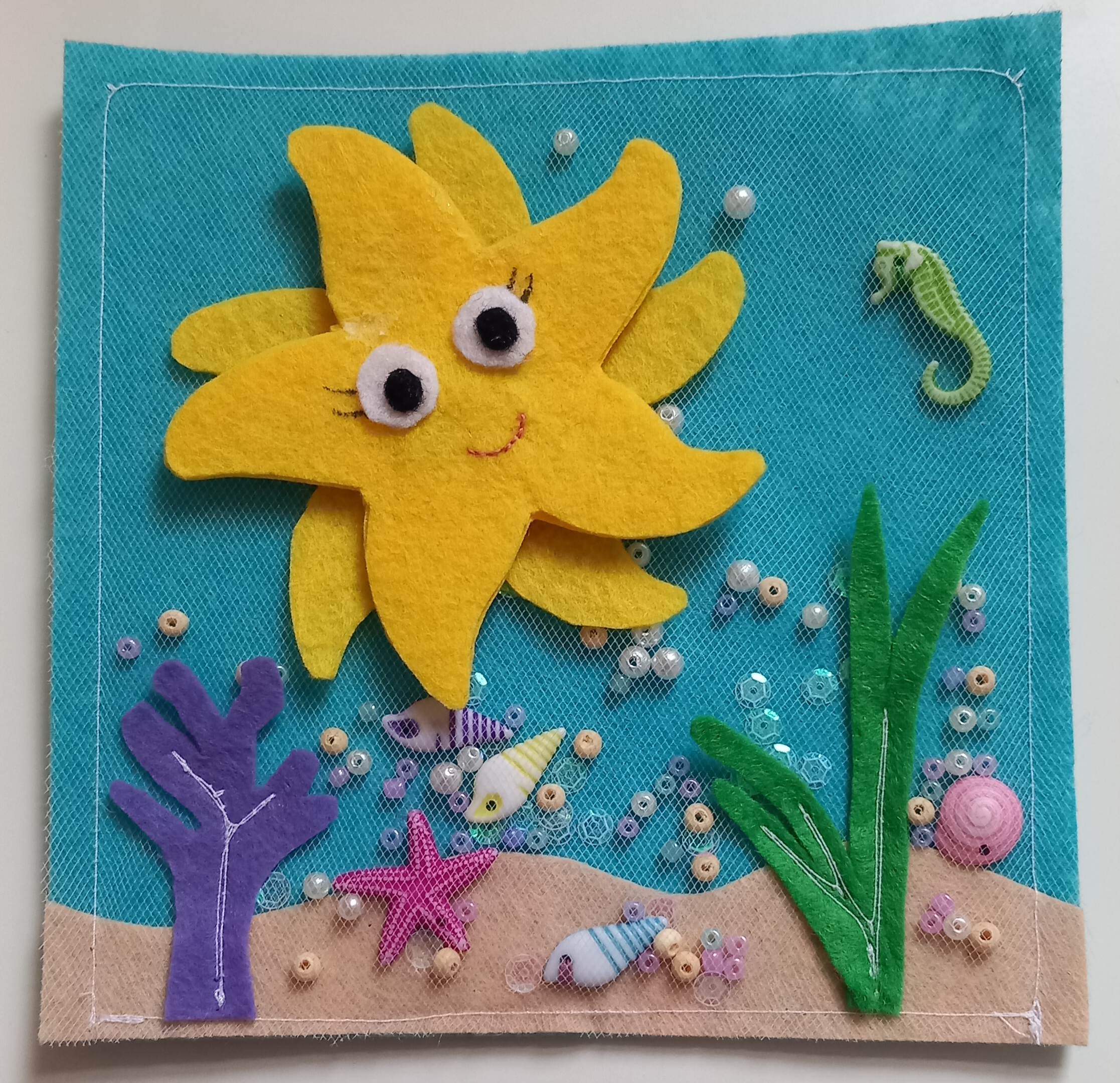 Starfish busy quiet book page 