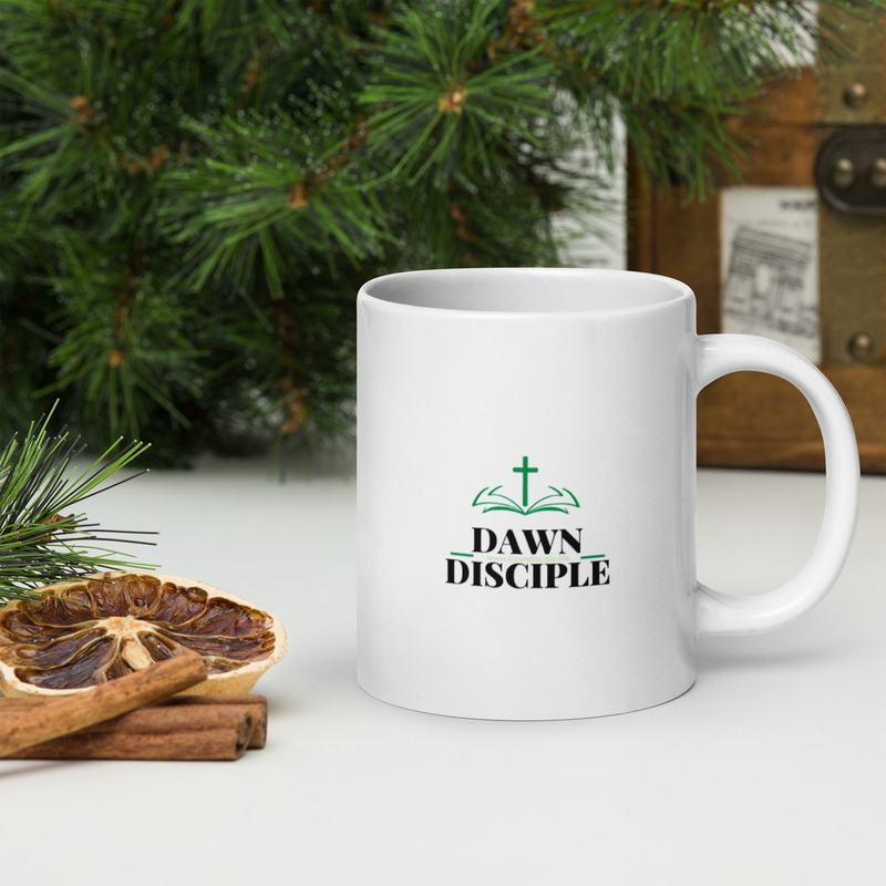 Dawn Disciple - White glossy mug