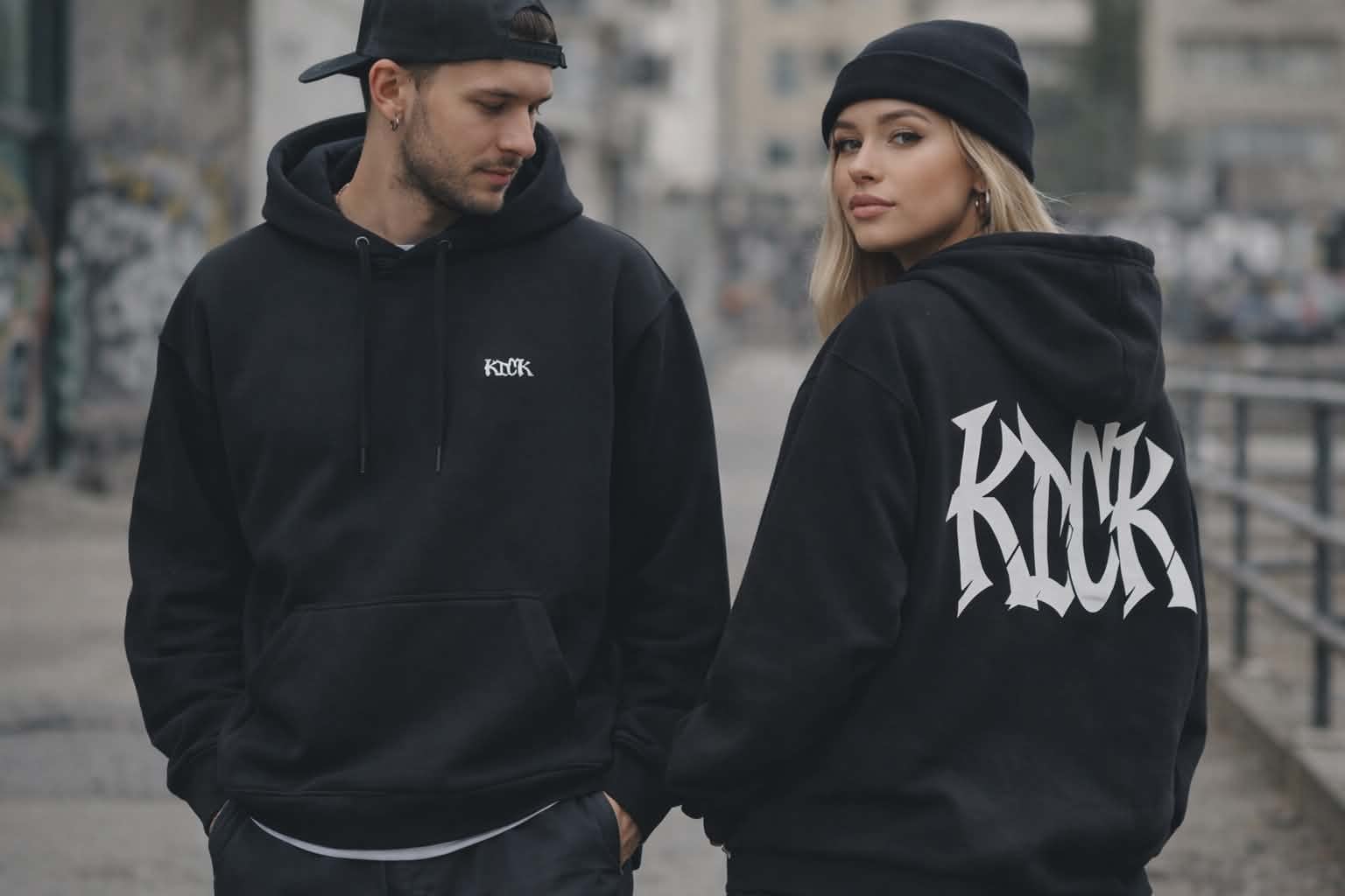 Juodas KICK džemperis