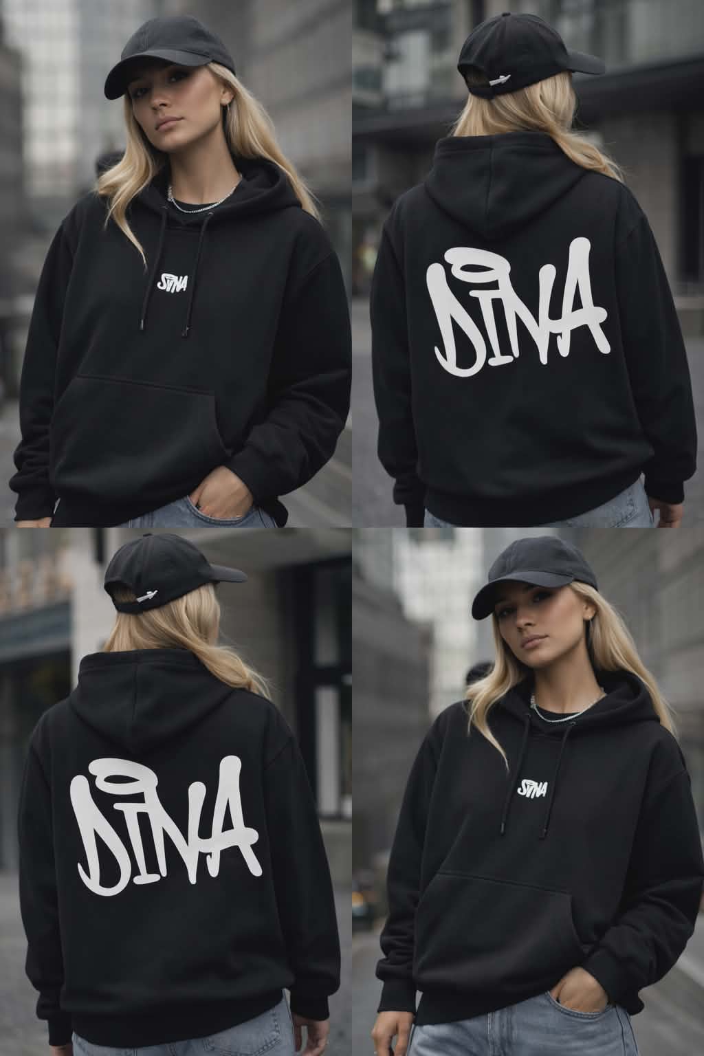 Juodas džemperis "DIVA"