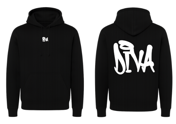 Juodas džemperis "DIVA"