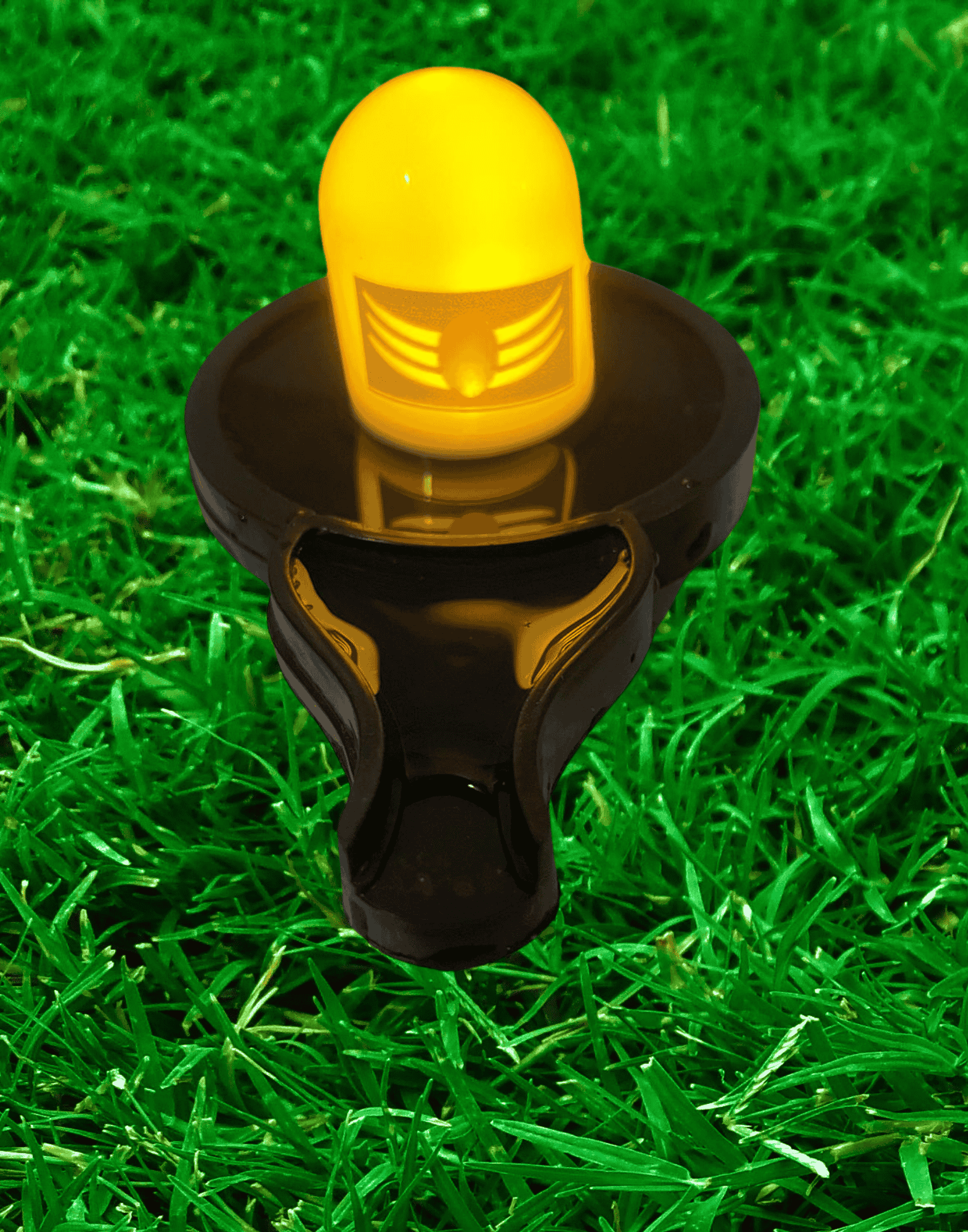 Divine Hub Water Sensor LED Shivling for Home Temple, Festival & Decorative Lighting – 10 cm (Plastic, Black & White)