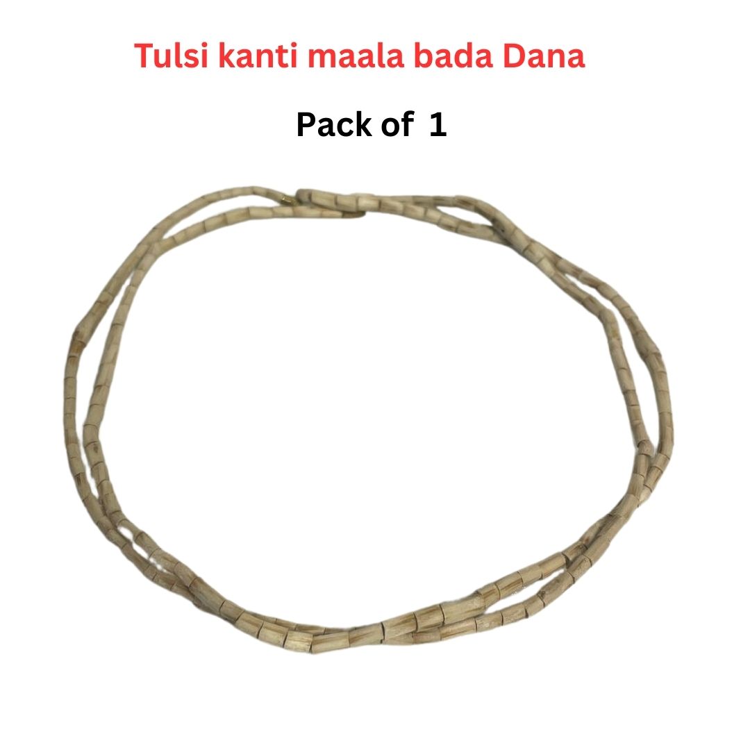 Divine Hub Tulsi Kanti Mala Bada Dana (Pack of 1) | Original Big Beads Kanthi Mala for Vishnu Bhakts & Spiritual Protection