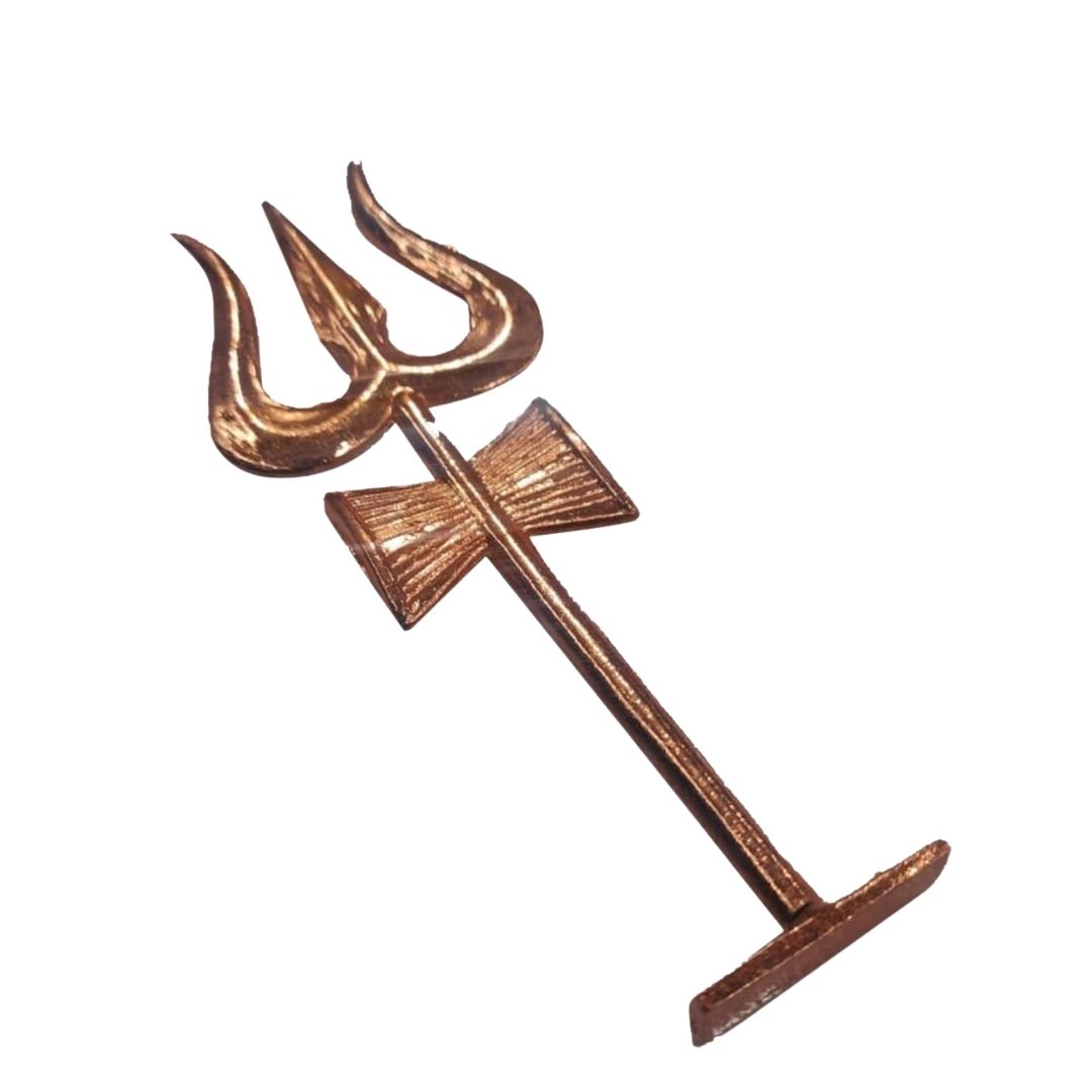 Copper Shiva Trishul