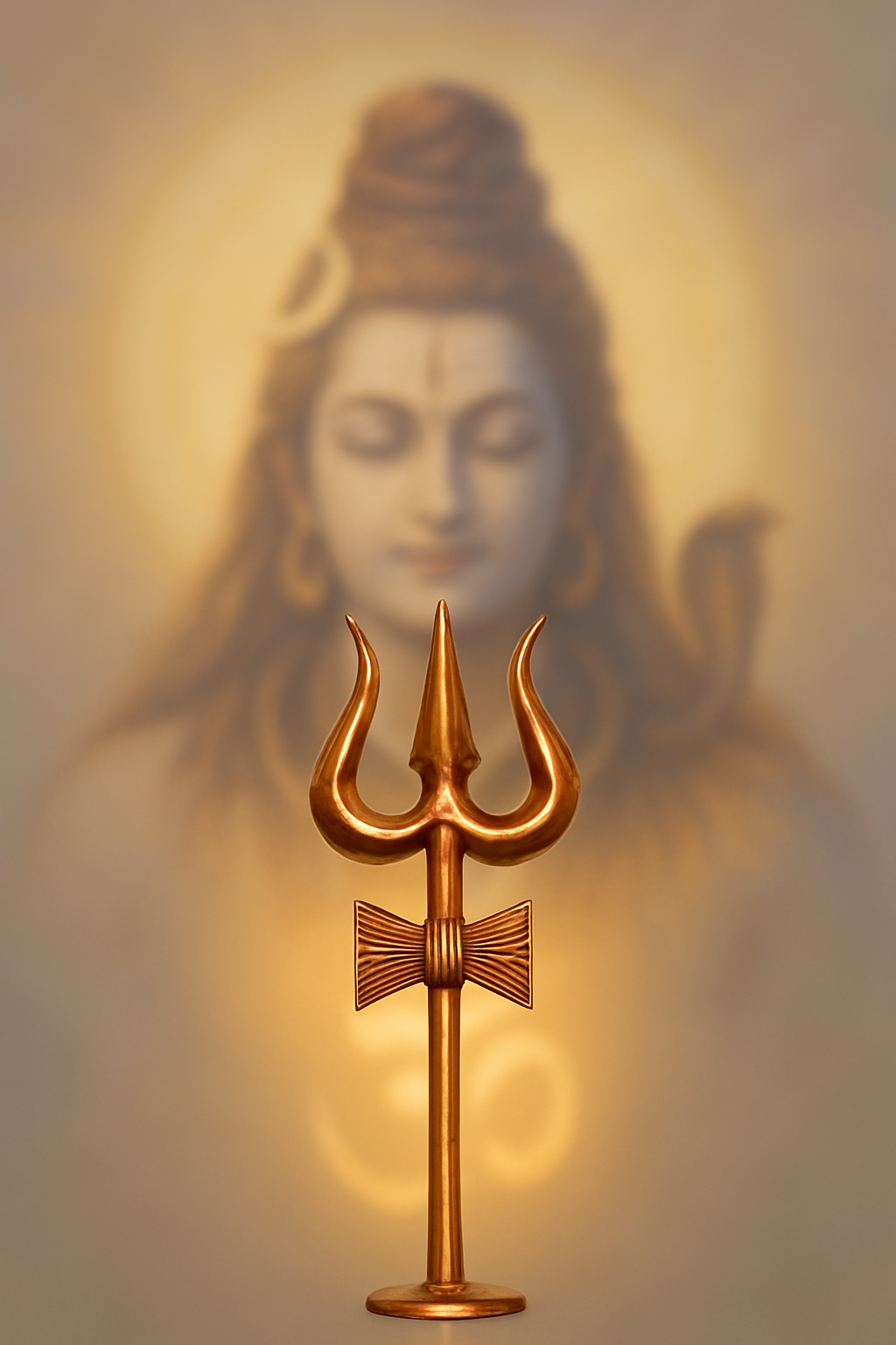 Brass Trishul Decor Piece