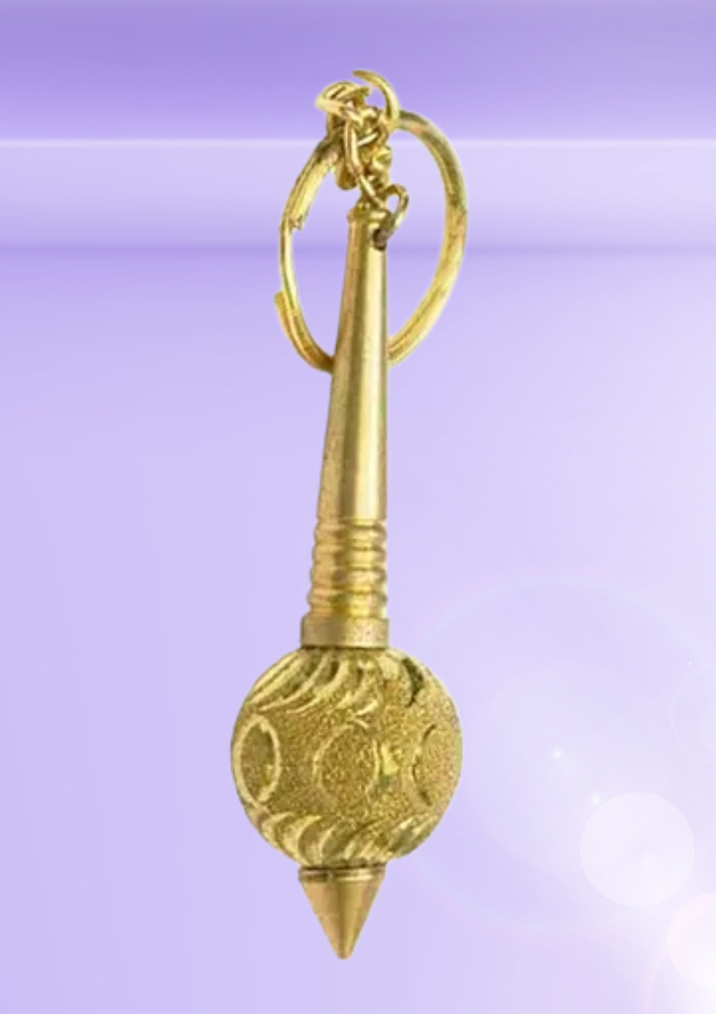 Brass Dowsing Pendulum Keychain