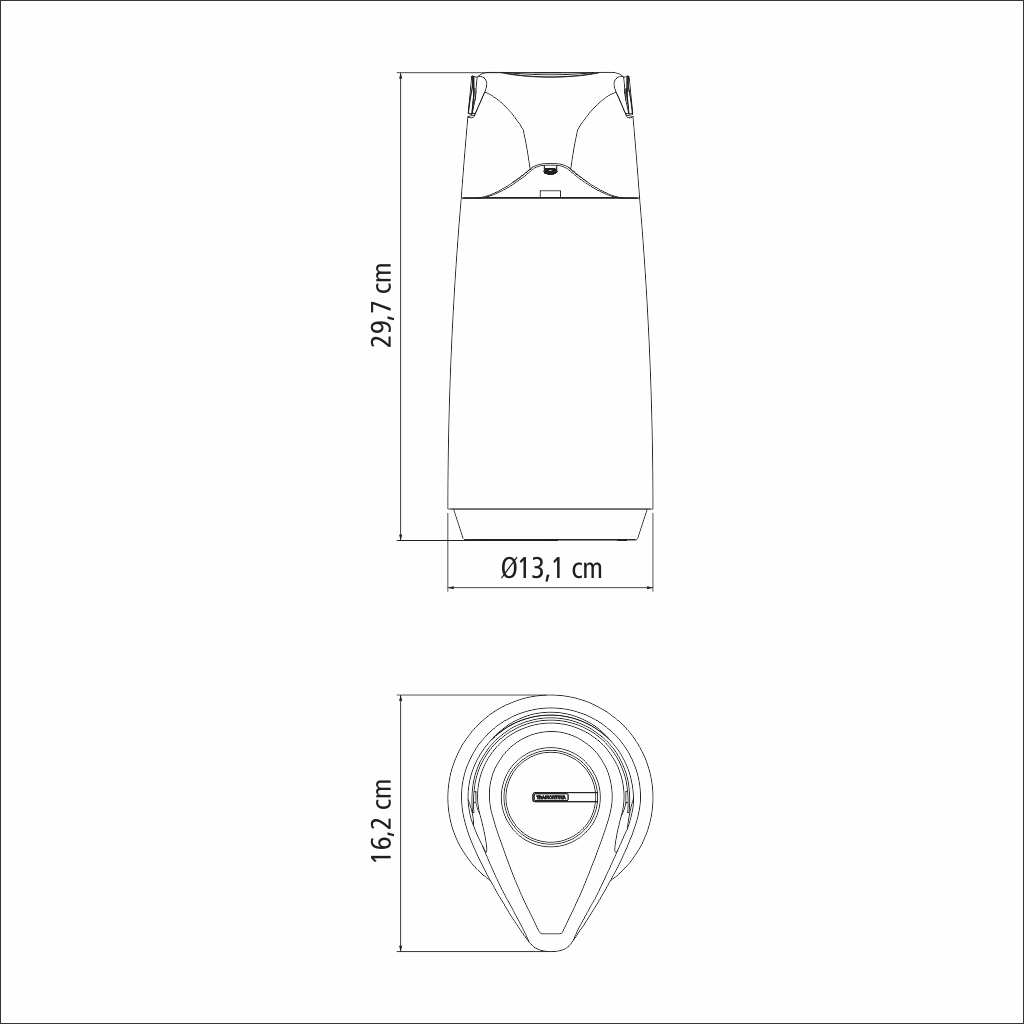 Tramontina Exata 1L玻璃內膽保溫壺｜三色可選｜BPA Free｜巴西製造