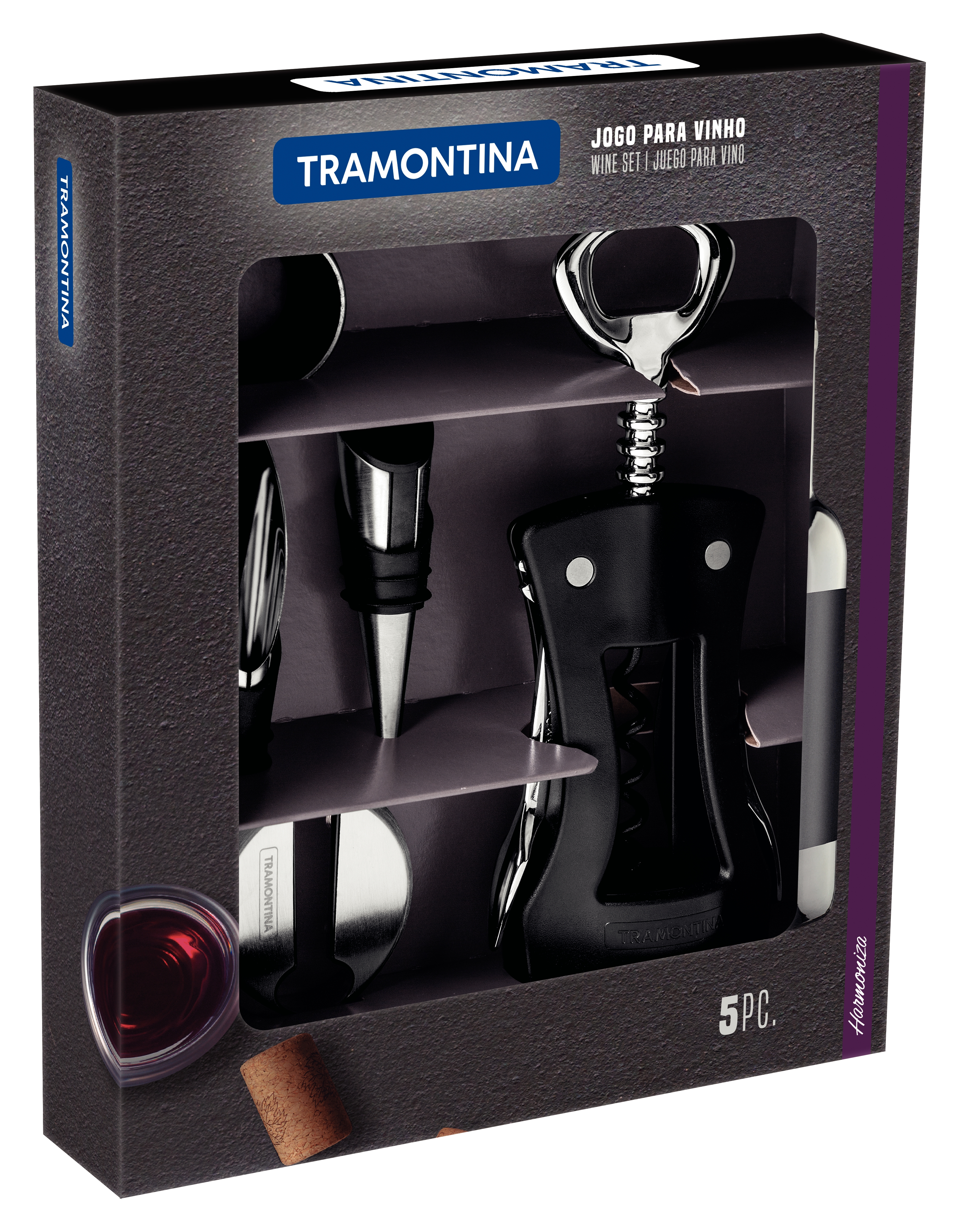 MK - Tramontina Harmoniza 五件式紅酒開瓶工具組｜巴西製造