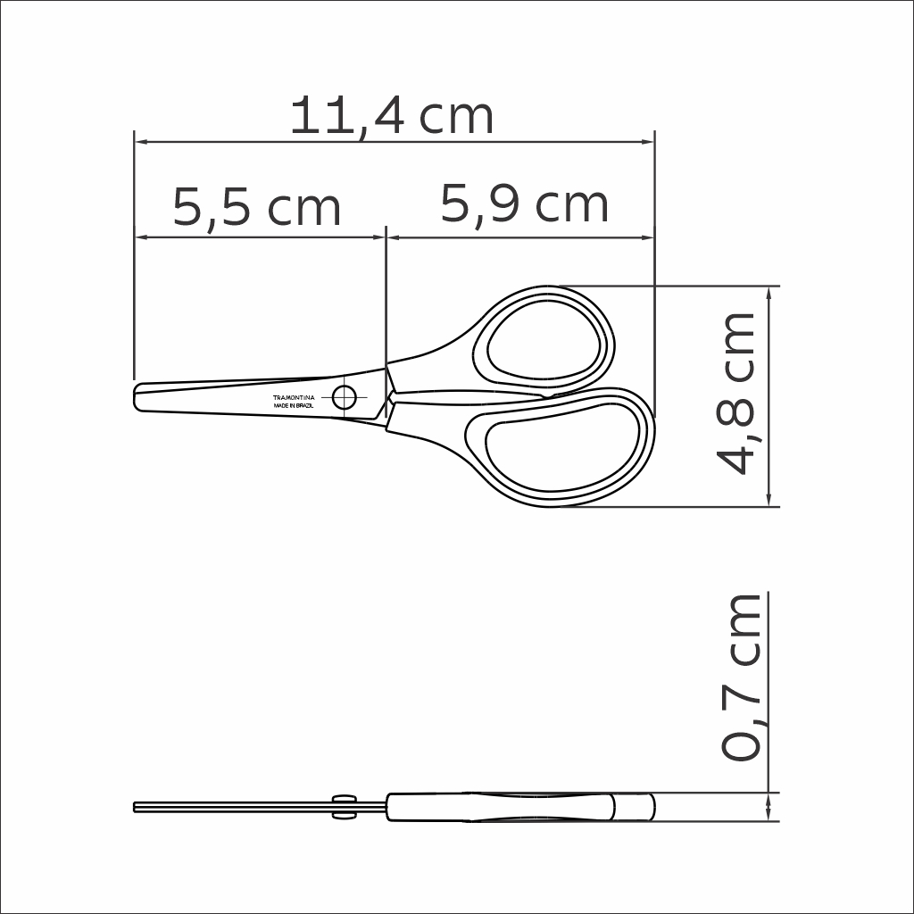 Tramontina 兒童剪刀 4吋 巴西製✂️四色可選