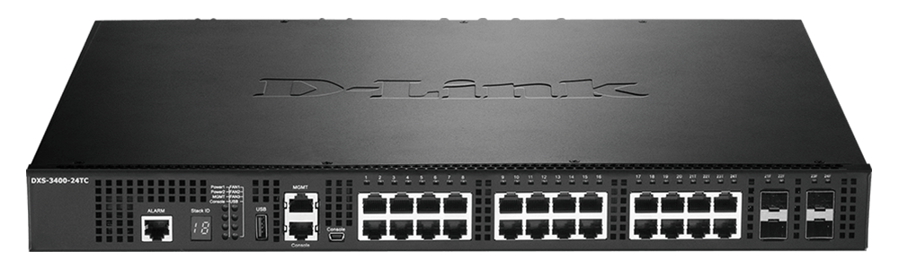 Switch D-Link 24-Port Layer 3 Stackable 10 Gigabit Managed Switch