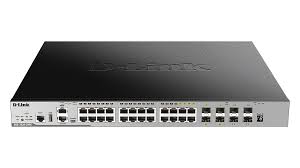 Switch D-Link 28-Port Layer 3 Stackable Managed PoE Gigabit Switch