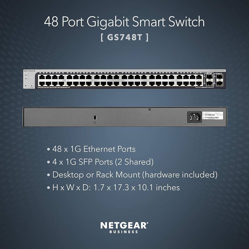 Switch NETGEAR  48-Port Gigabit Smart Switch