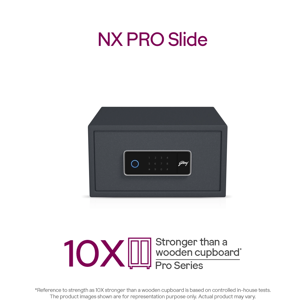 Godrej Home Locker NX PRO Slide Digi + Bio 13L