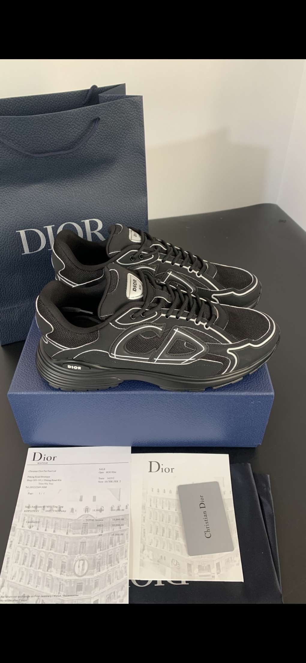 Dior B30 'Black Mesh and Black Technical Fabric'