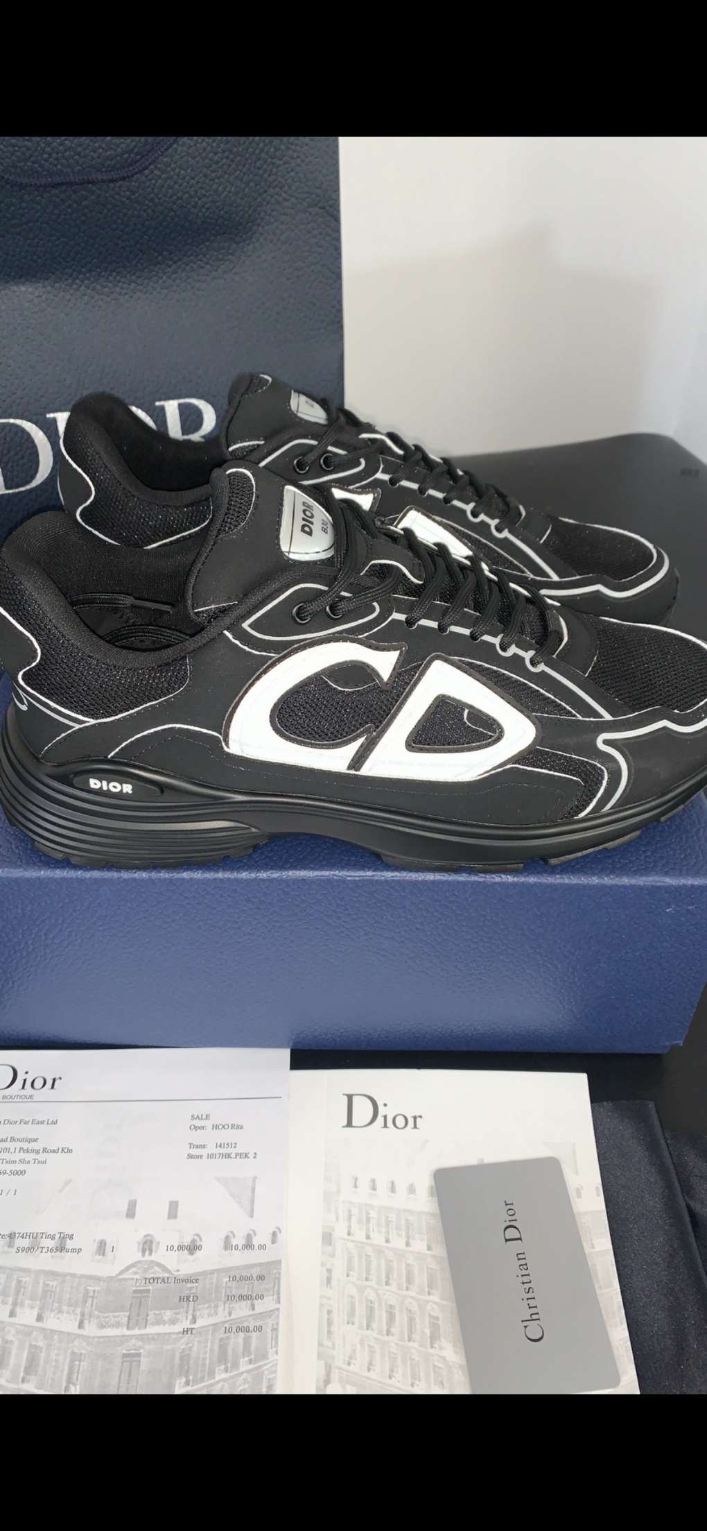  Dior B30 'Black Mesh and Black Technical Fabric'