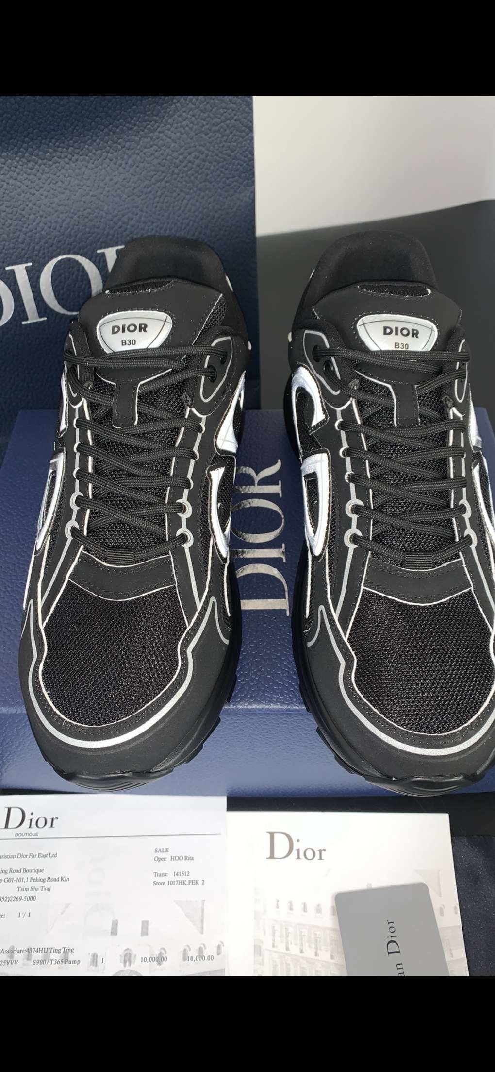  Dior B30 'Black Mesh and Black Technical Fabric'