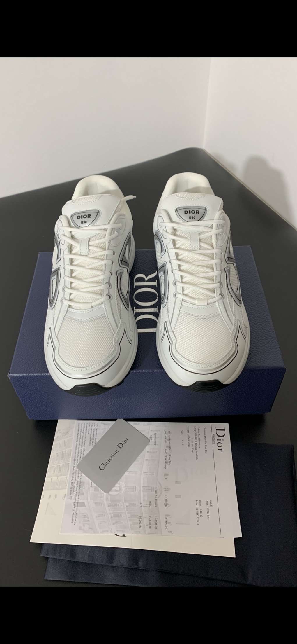 Dior B30 'White Mesh and White Technical Fabric'