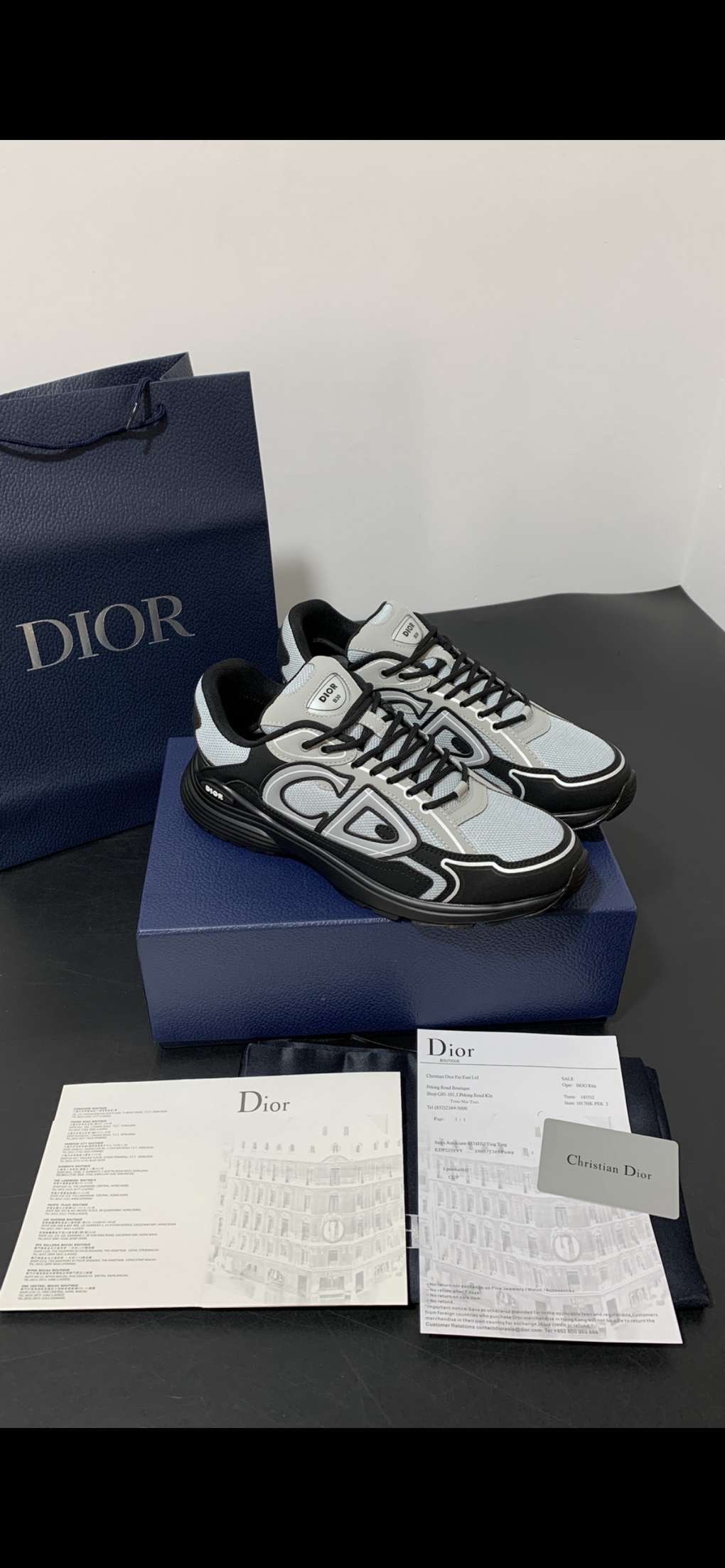 Dior B30 'Reflective CD30 - Grey Anthracite'