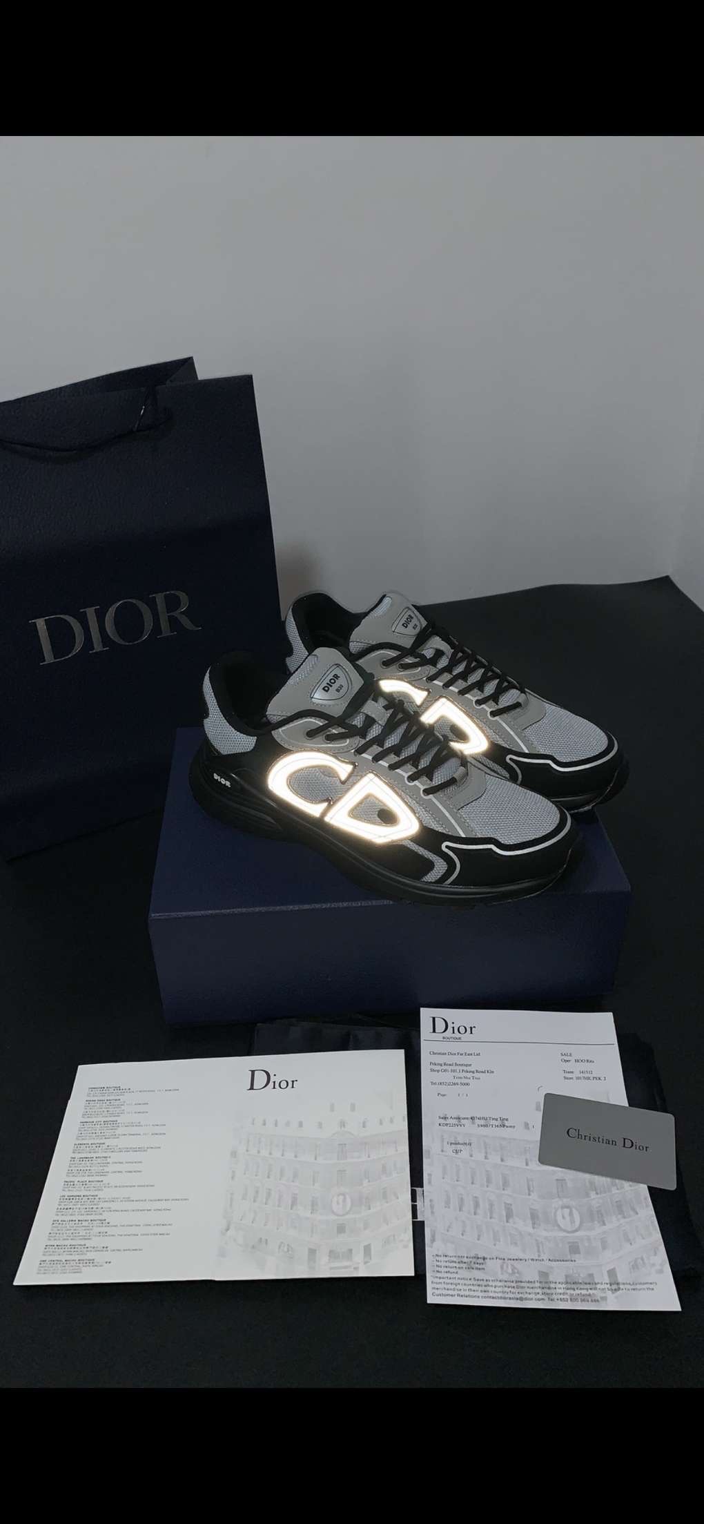 Dior B30 'Reflective CD30 - Grey Anthracite'