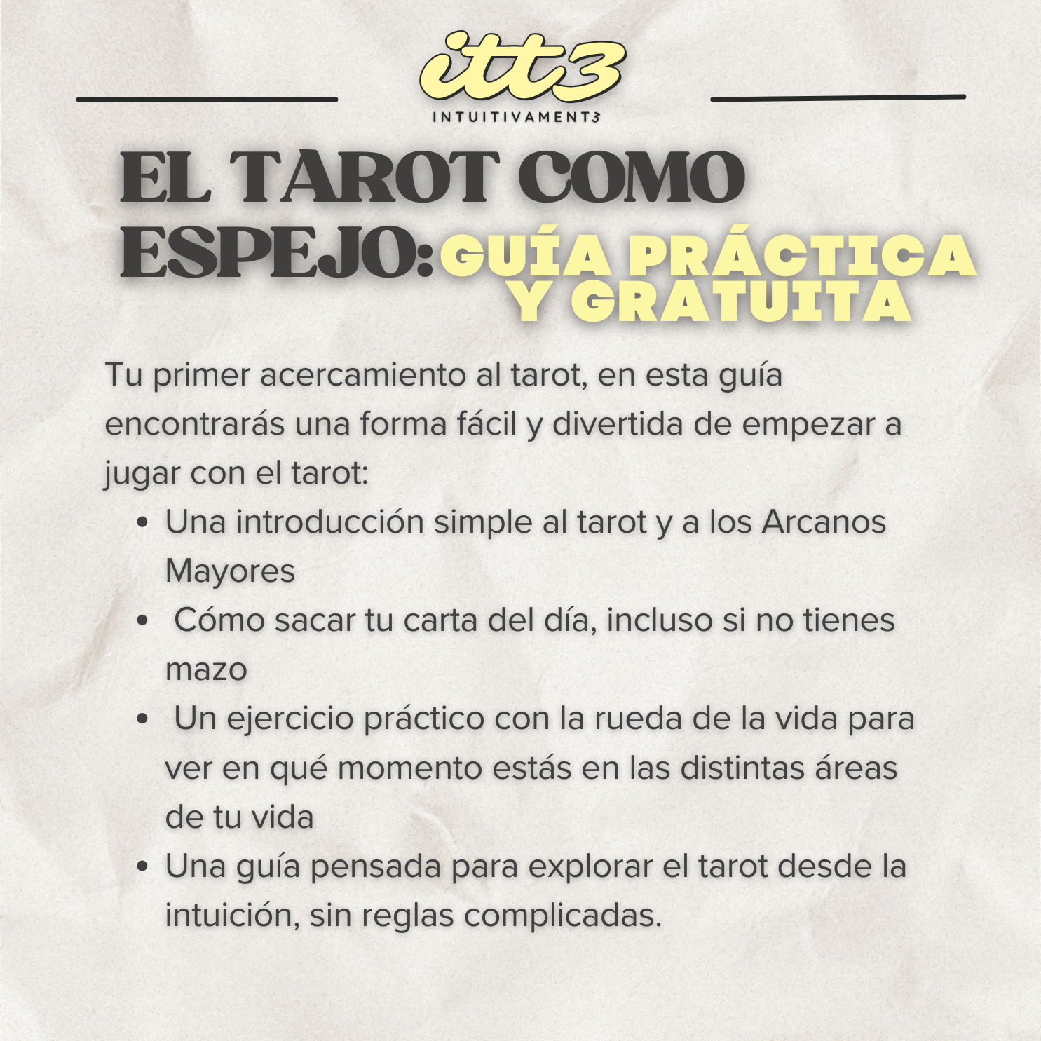 El Tarot como Espejo