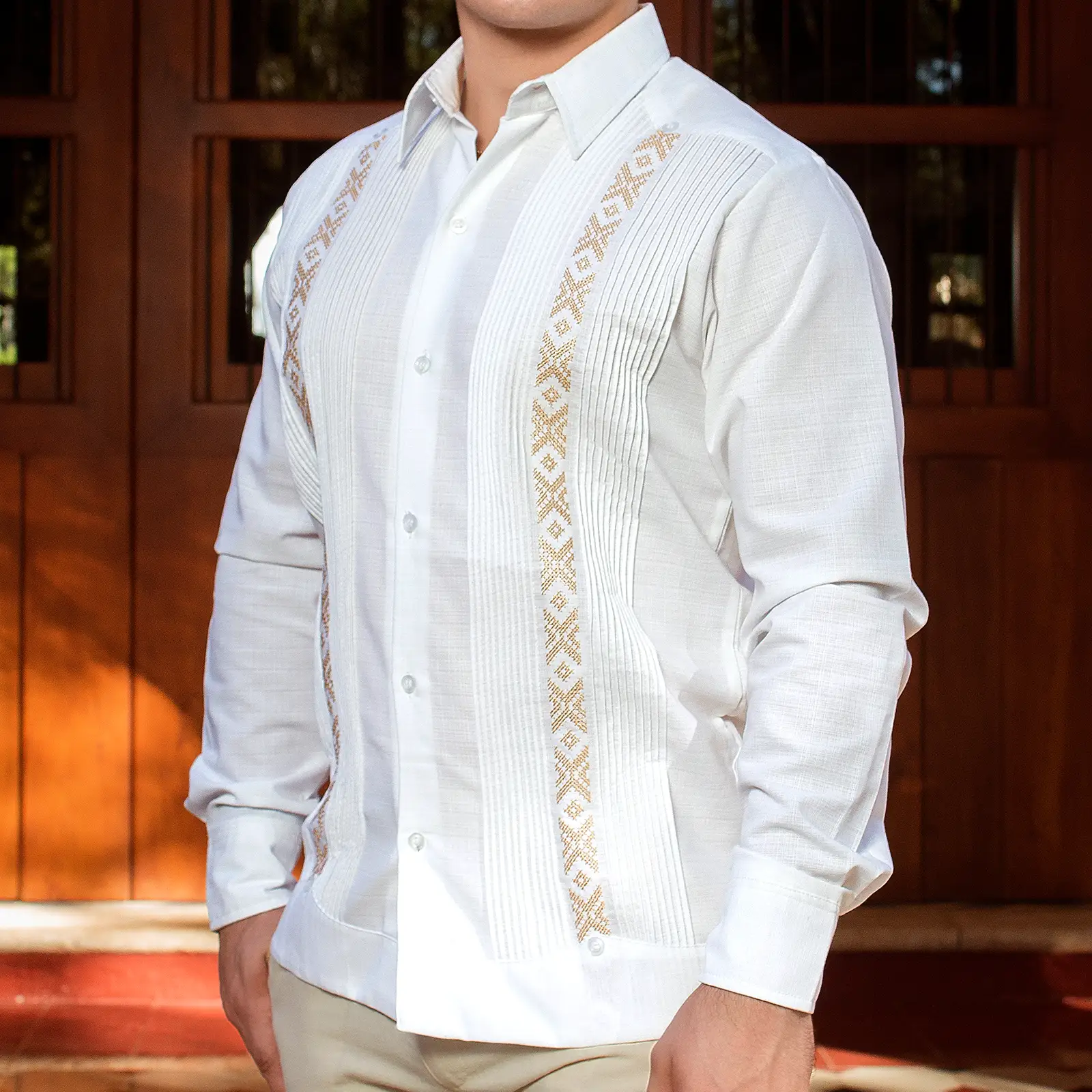 Guayabera Grecas Kaki