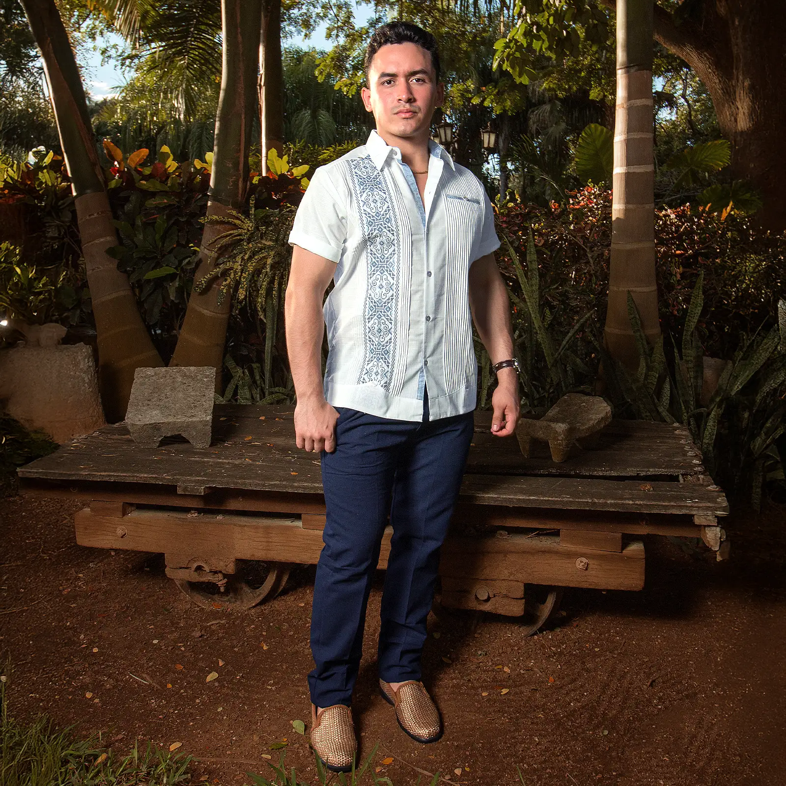 Guayabera Ferchino Azul